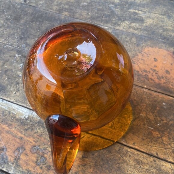 77-(VK). Vintage. Kitchen. Amber. Glass. Juice Set. - Picture 9 of 13